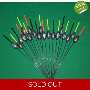 'MATCH RANGE' CLEARANCE x 19 Pole Floats (SRG006)